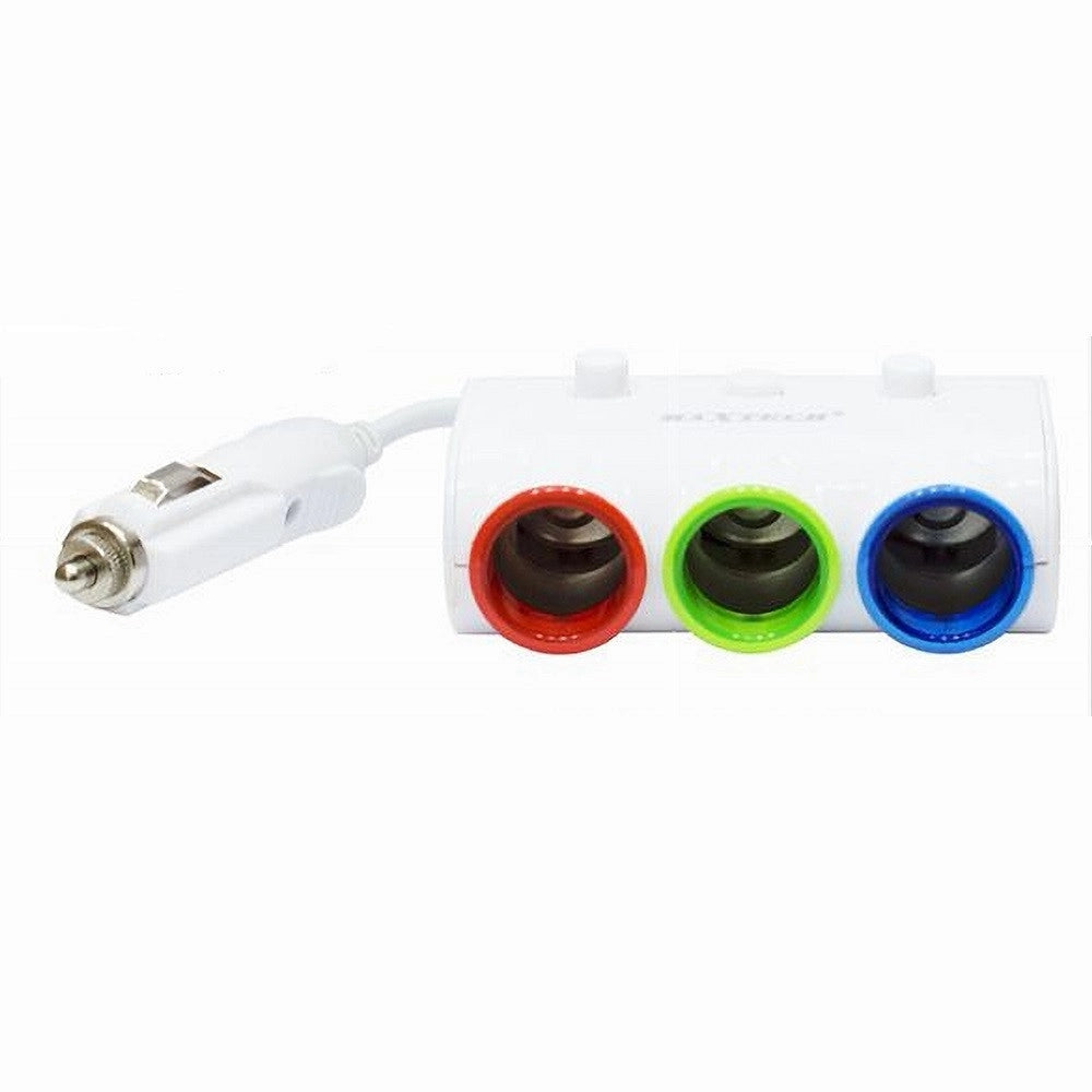 Trade Shop - Caricatore Usb Da Auto Per Accendisigari Universale 120w Accessori 3x1 Maxtech Ma-c015 -