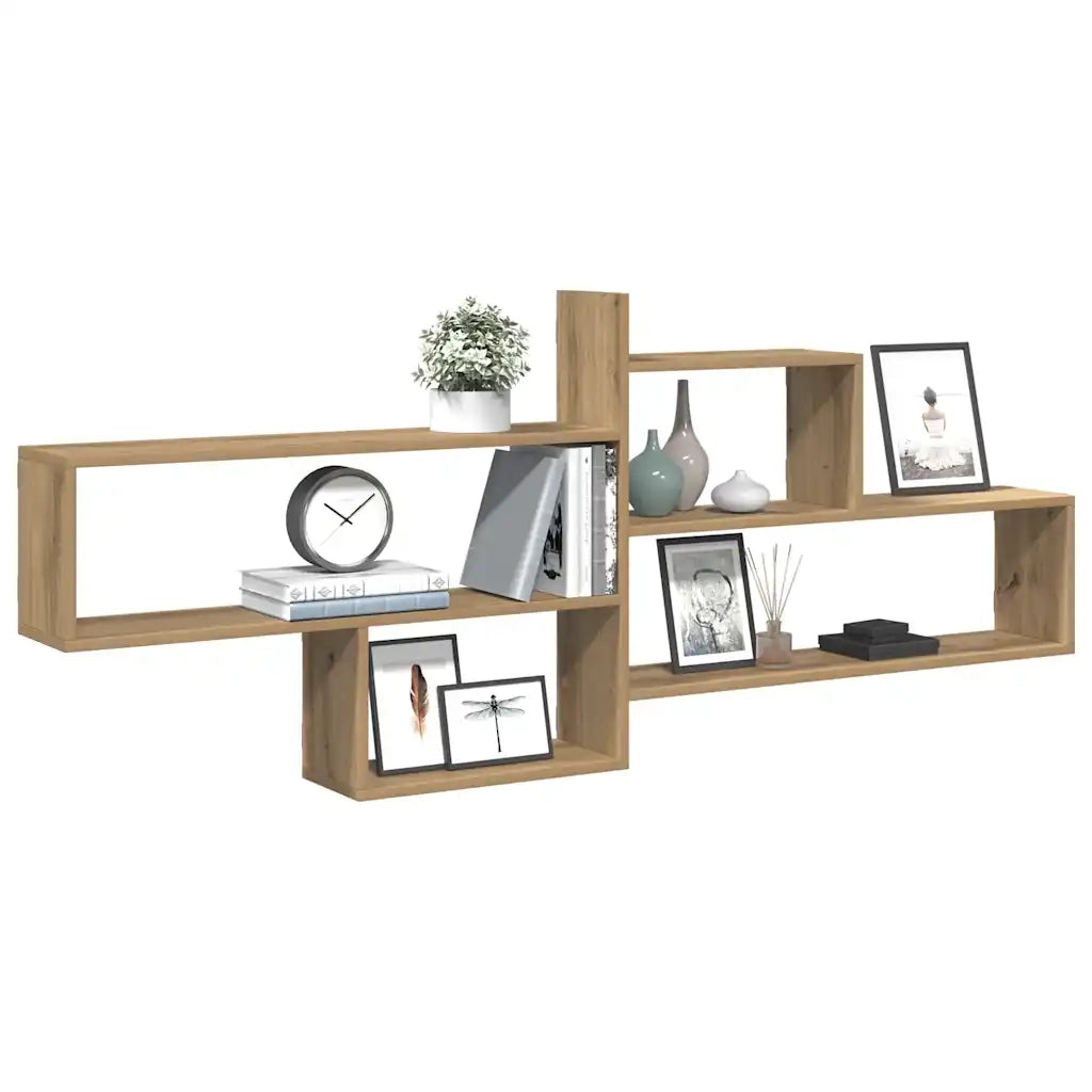 Mensola a Parete Rovere Artigianale 167,5x18x68 cm Truciolato 853325