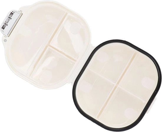 Organizzatore settimanale di farmaci - facile da pulire - piccolo contenitore per farmaci - carino - 7 compartimenti - portatile - accessorio per gioielli - S.