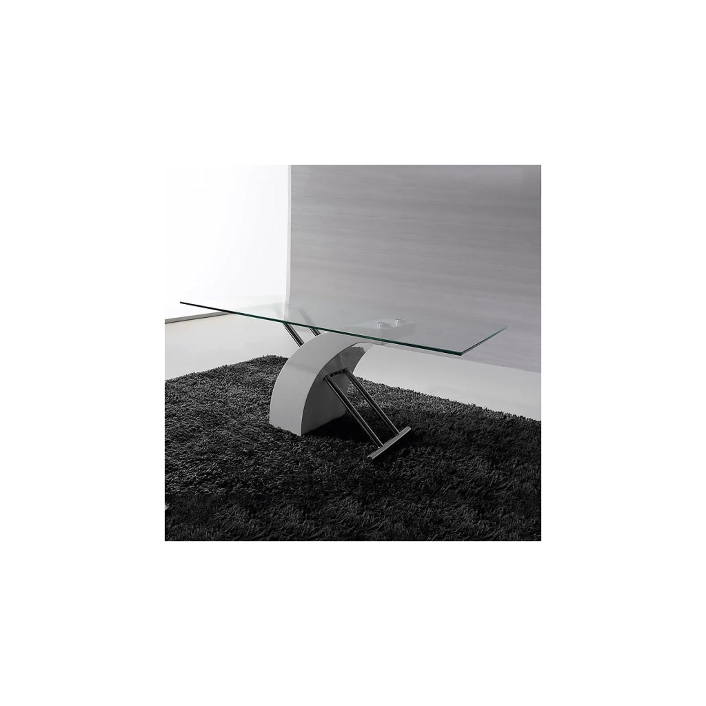 LÚZETE - TAVOLINO CLARITY TRANSP/BIANCO