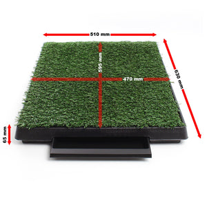 Fudajo Toilette per cani 63x51 cm Lettiera con erba sintetica per addestramento di cani e cuccioli