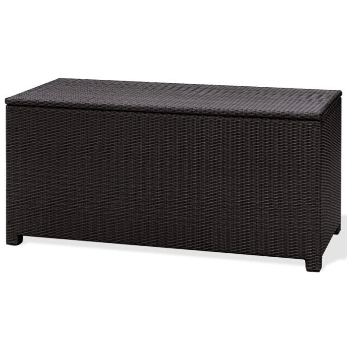 Cassapanca da esterno in wicker intrecciato Java - Cassapanca Da Esterno In Wicker Intrecciato Java Dimensione 180x70 H75 Cm Misure: 160 x 64 cm, Materiale: wicker