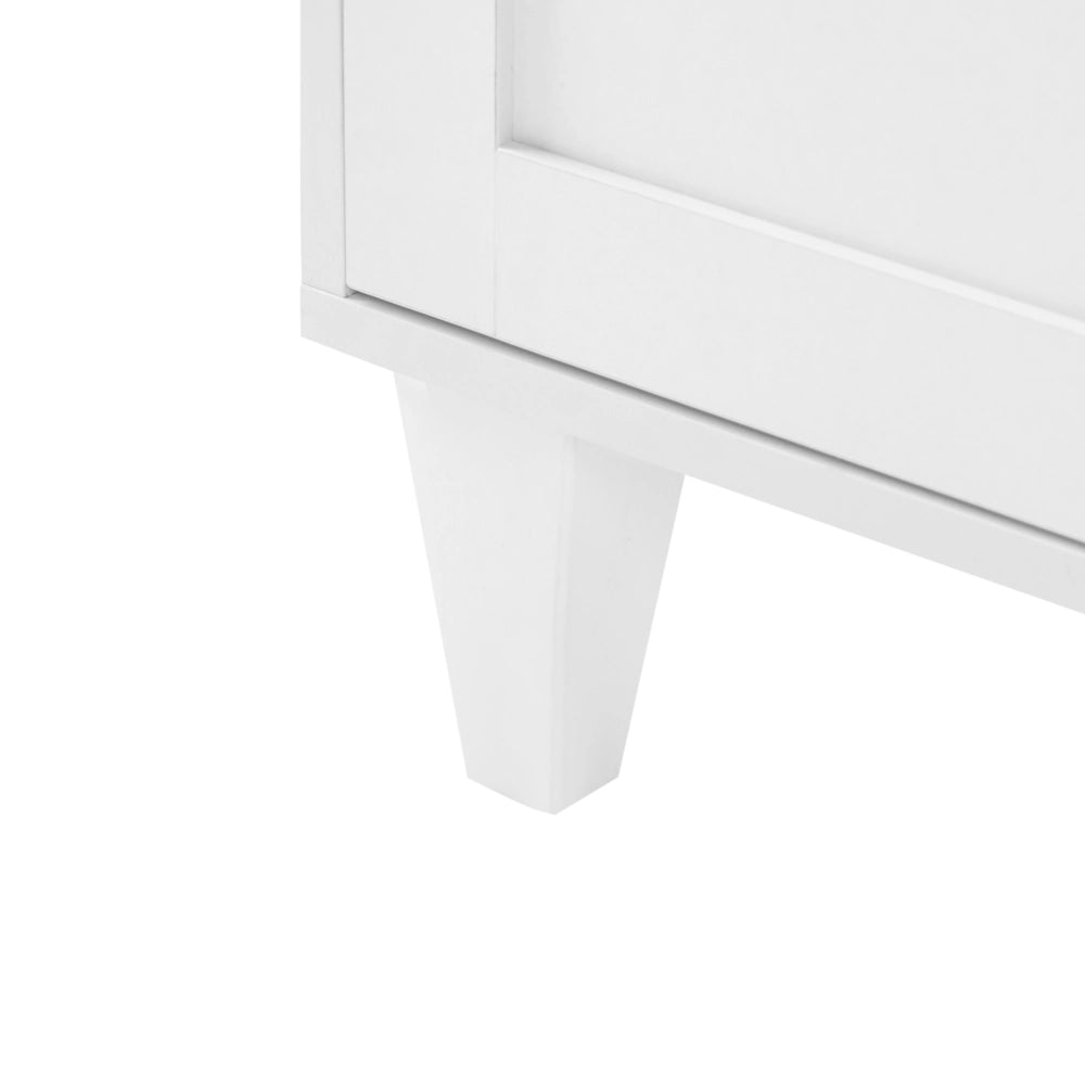 Scarpiera in MDF bianco 1 scomparto stile tradizionale ingresso