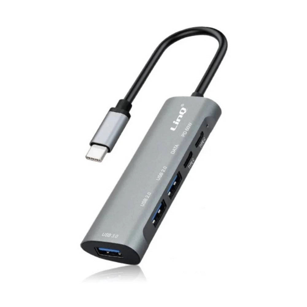 Trade Shop - Splitter Hub Type-c Tpc3050 10 Gbps Ricarica Dati Rapida 5in1 Usb 3.0 2.0 Pd 60w -