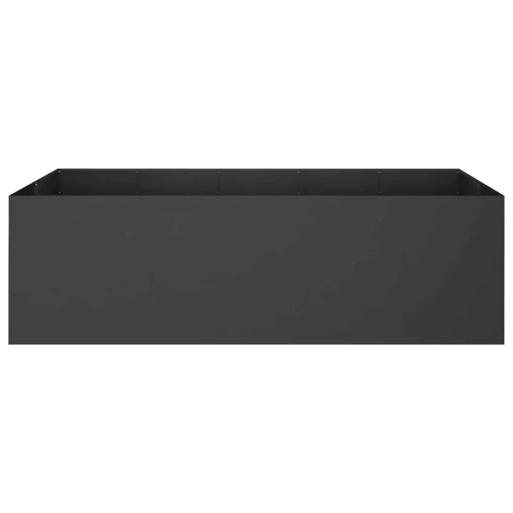 Vaso da giardino Nero 200 x 80 x 60 cm 8005932
