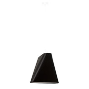 Lampada a sospensione nera trapezoidale Fioran E27 15W