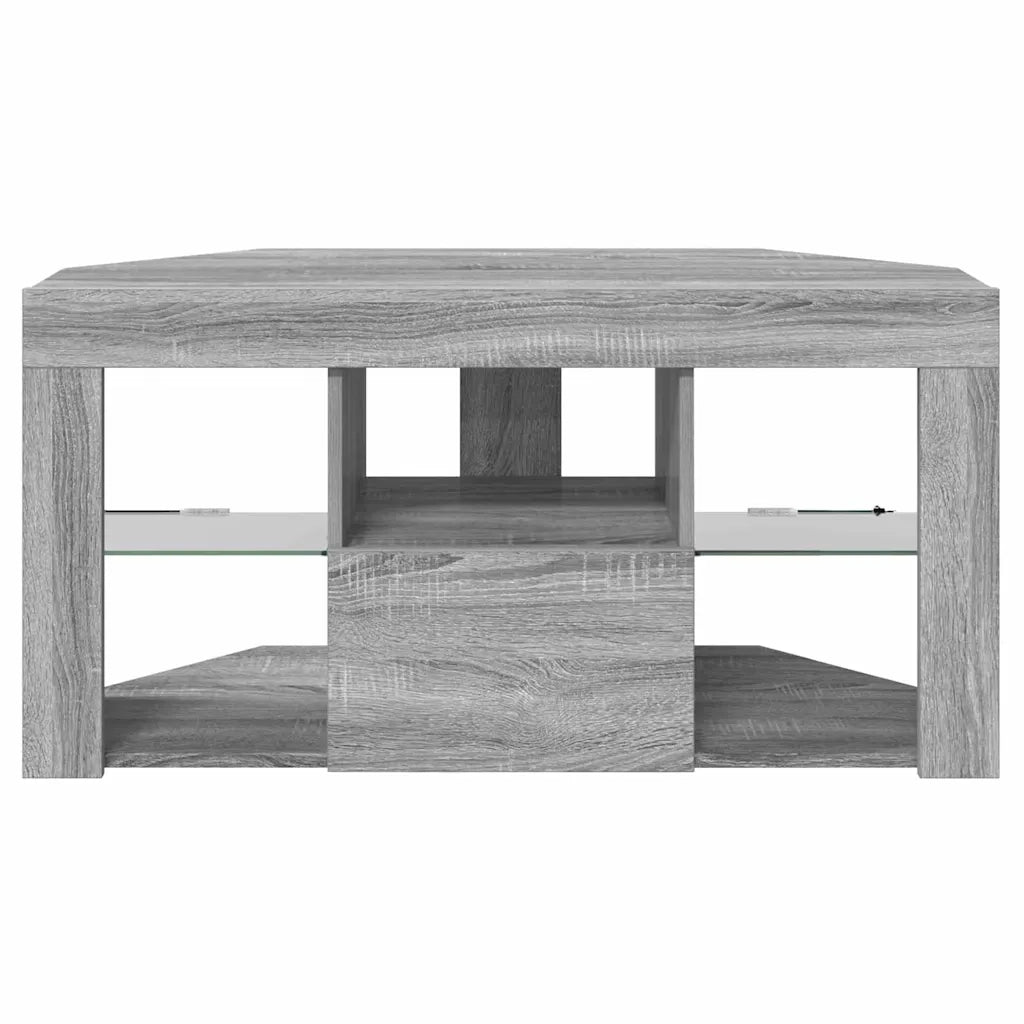 Mobile TV LED Angolare Grigio Sonoma 100 x 40 x 50 cm 889801