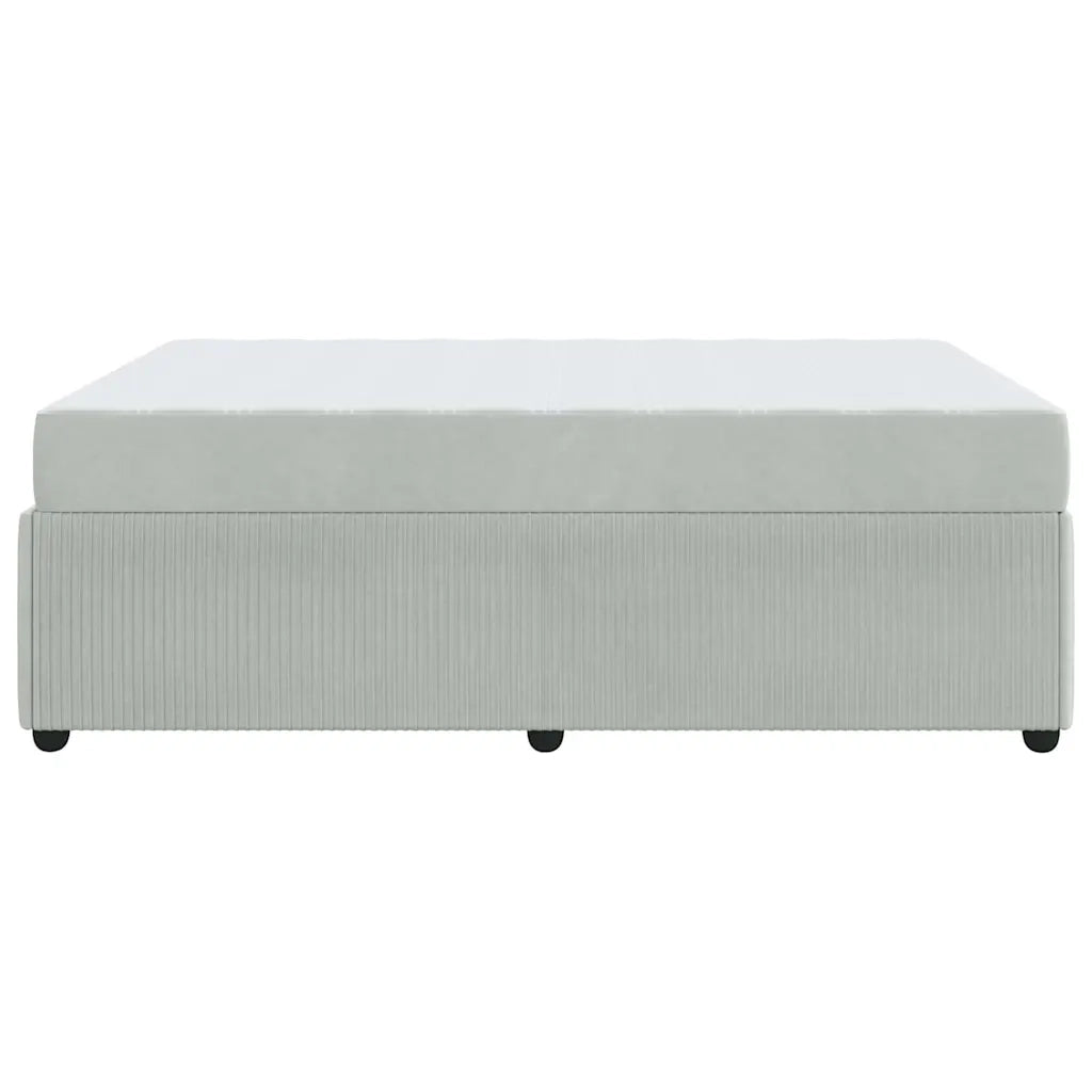 Struttura del letto Grigio chiaro 140 x 200 cm Tessuto
