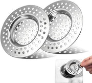 4 sezioni filtranti per doccia in acciaio inossidabile, set di filtri per capelli di doccia, filtri per doccia, set di griglie per doccia, accessori per doccia e filtri per doccia