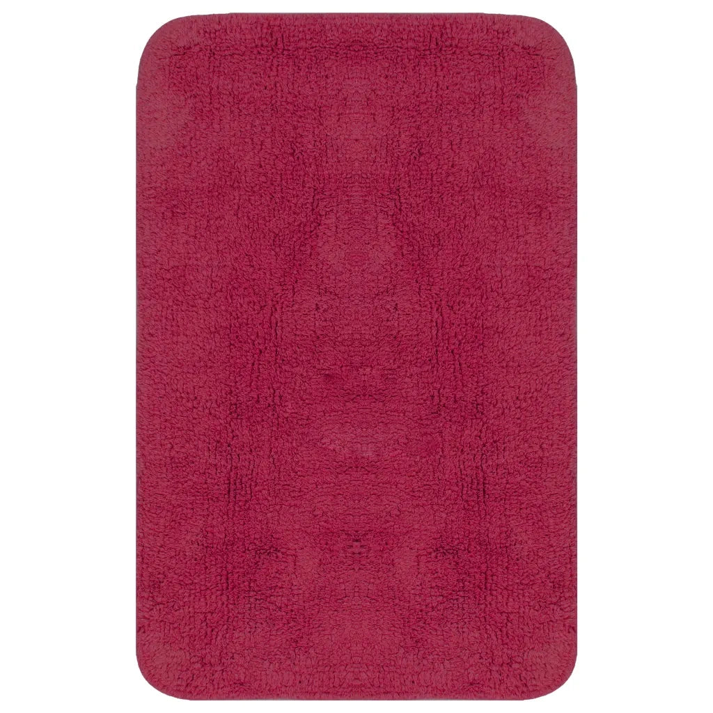 Set Tappetini per Bagno 2 pz in Tessuto Fucsia cod mxl 65672