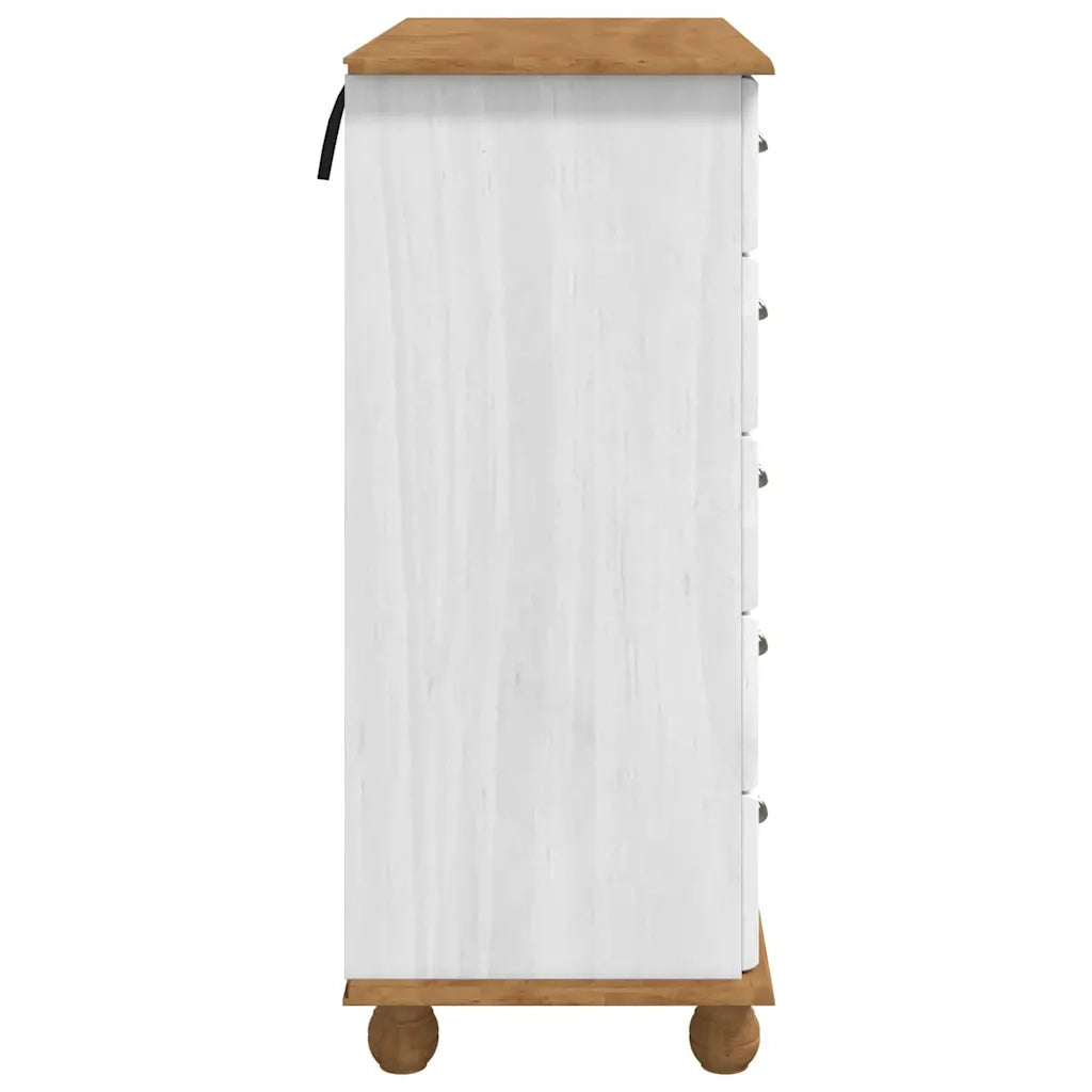 Cassettiera ASKIM Bianco 91 x 40 x 95,5 cm Pino massello 4105420