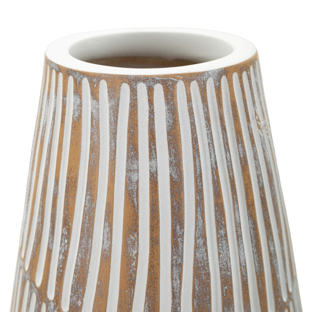 Padsto, Vaso Colore Struttura Beige, Bianco Crema