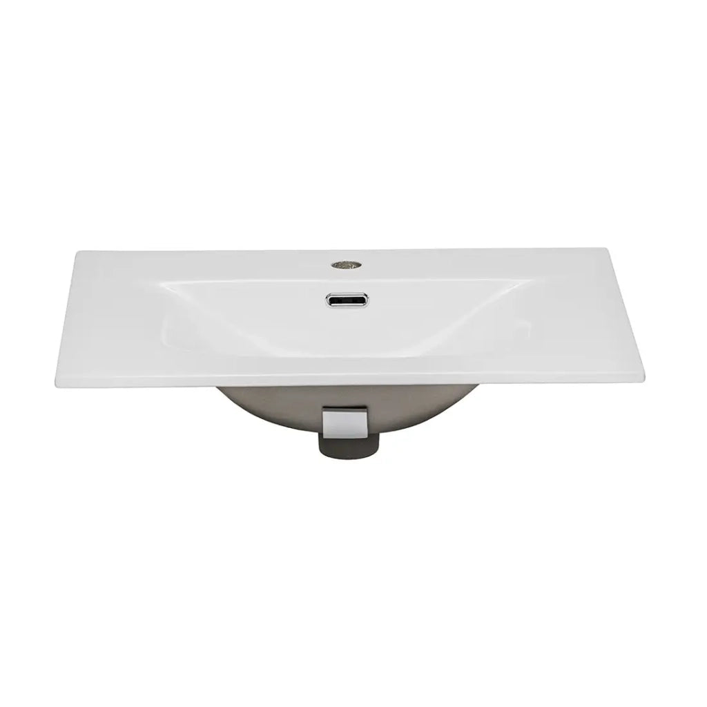 Lavabo da incasso VELOA 60x46 cm in ceramica bianca lucida