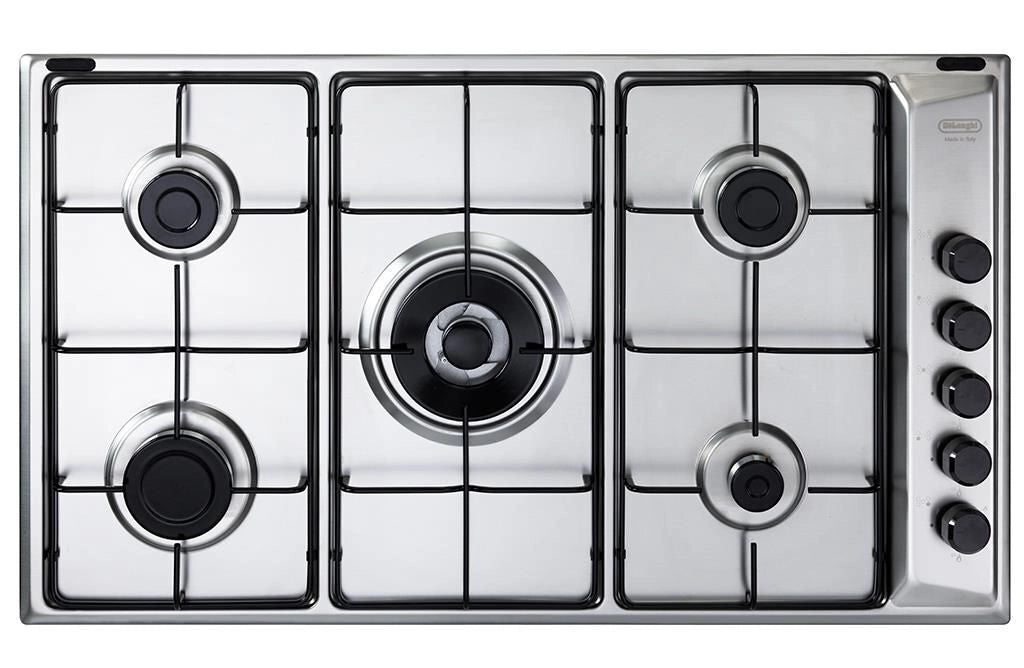 De’Longhi FLA 59 DD piano cottura Acciaio inossidabile Da incasso 86 cm Gas 5 Fornello(i)