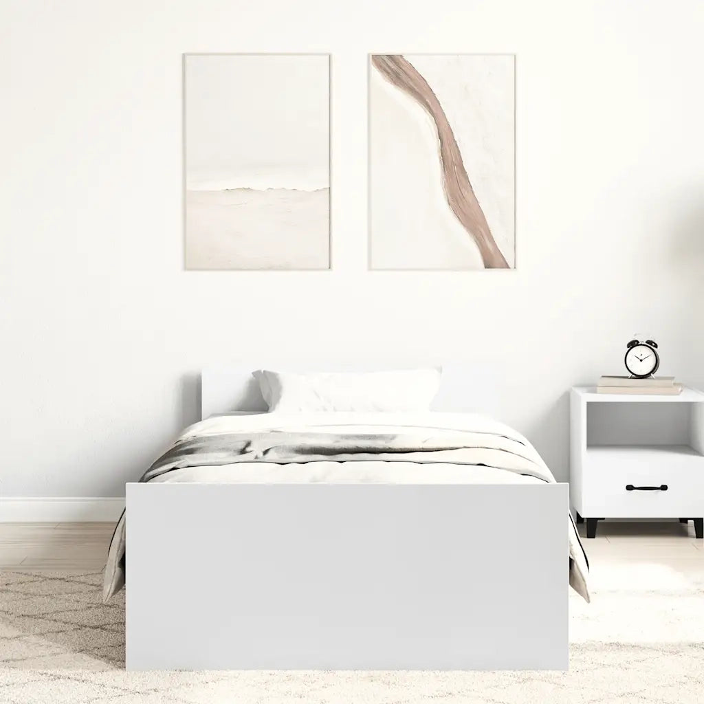 Giroletto Bianco 90x200 cm in Legno Multistrato