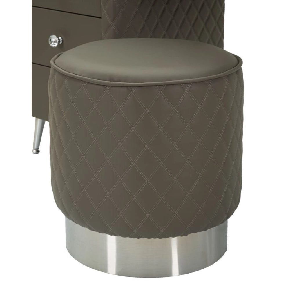 Consolle Trucco VKH23, Grigio, Legno, 120x40x75 cm