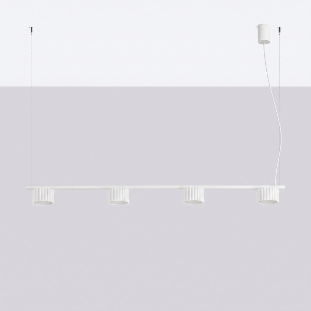 Lampadario AURA 4 bianco Gx53