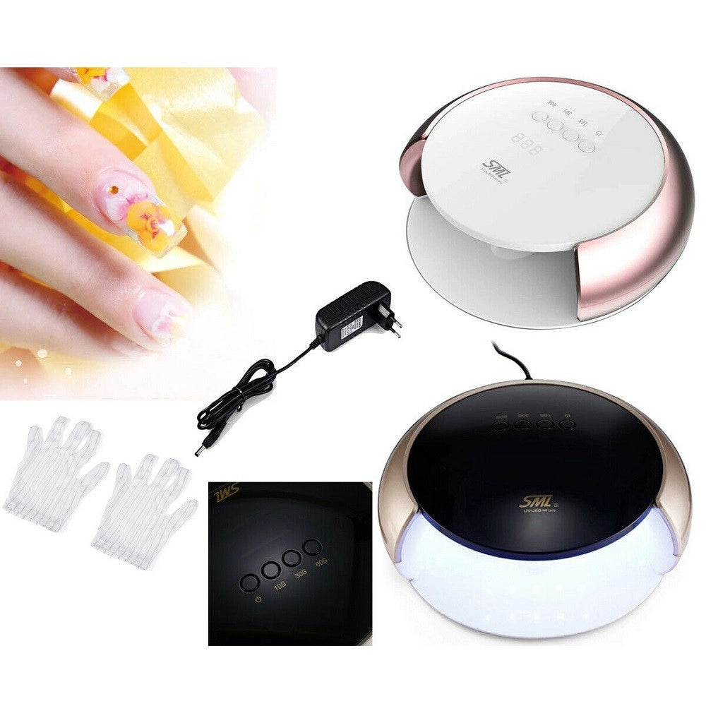 Trade Shop - Fornetto Led Uv 48w 33 Led Per Ricostruzione Colata Gel Unghie Unghia Nail S3 -