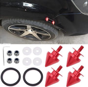Elementi di Montaggio per Bumper - Kit di Chiusura Rapida per Bagagliaio di Auto in Rosso.