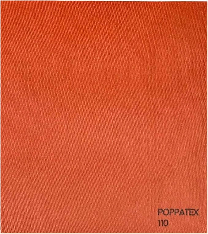 Tessuto Ecopelle Nautica Tappezzeria Alta Qualità "POPPATEX" - Colore ARANCIONE SCURO 110 - Morbida e Resistente - Vendita al Metro - H.140