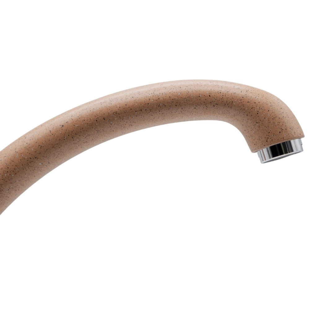 Ogomondo set 2 pezzi miscelatore avena 4 oslo orientabile in ottone per lavello cucina