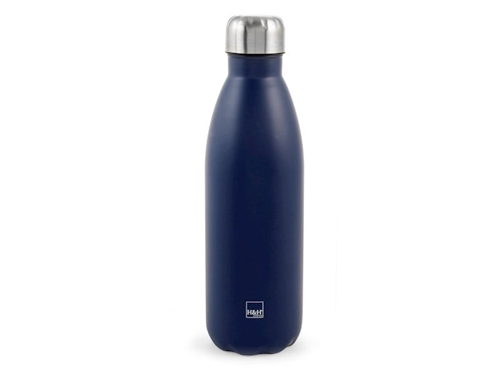 Bottiglia termica in acciaio inox 18/10 colore blu cl 0,75.