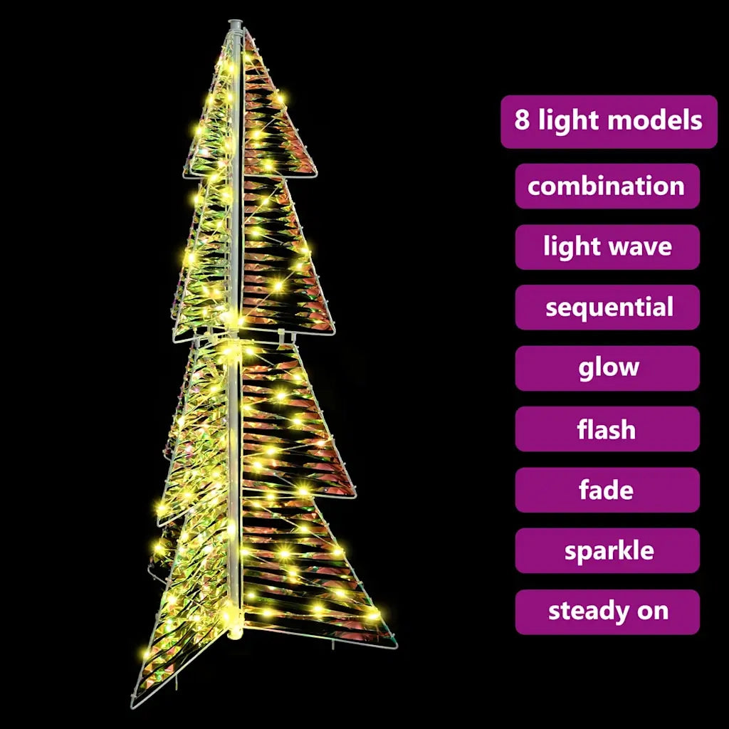 Albero di Natale con 100 LED Bianco caldo 120 cm PET 42019214