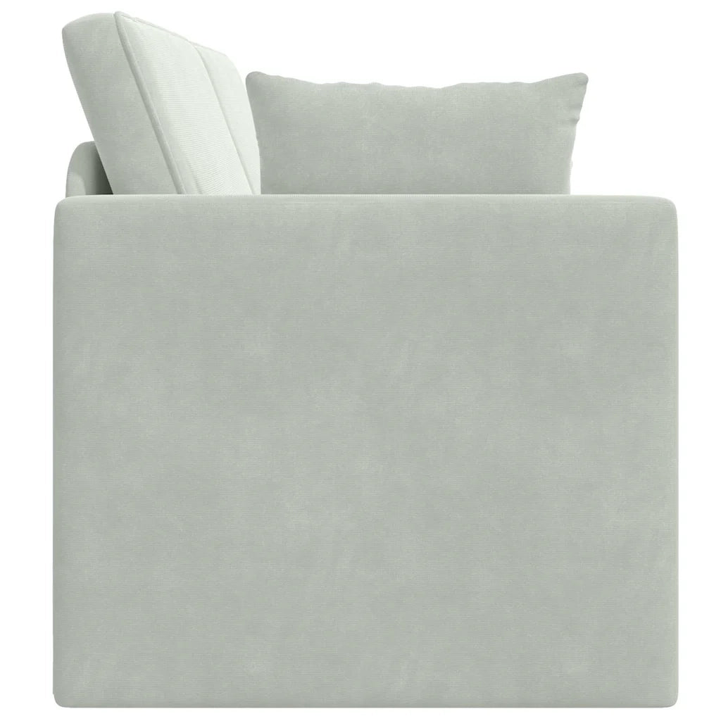Divano-letto da pavimento-Sofa Letto-Daybed Grigio chiaro 213 x 70 x 77 cm