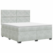 Letto box spring con materasso Grigio Chiaro 140 x 190 cm 3453644