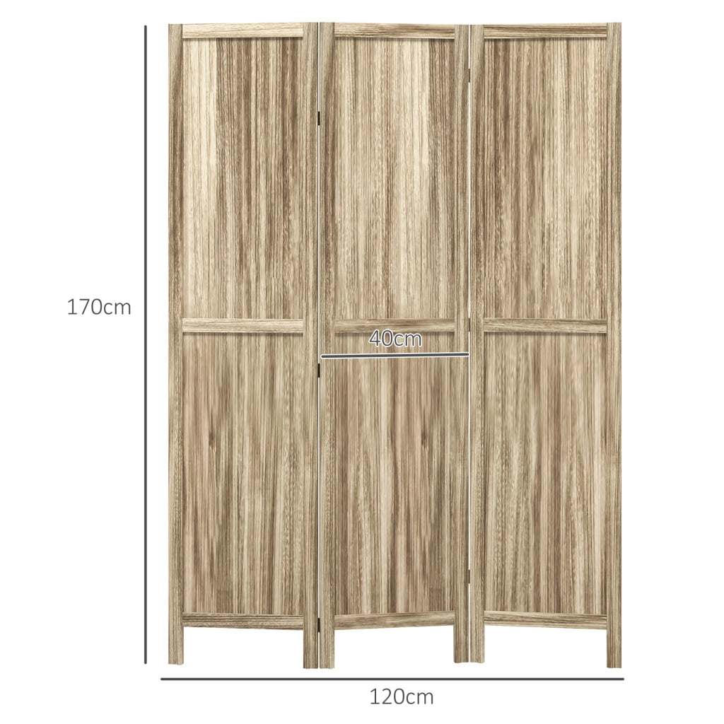 Paravento 3 Ante Legno Paulownia ¨C zephmum ¨C Naturale 120x170 cm