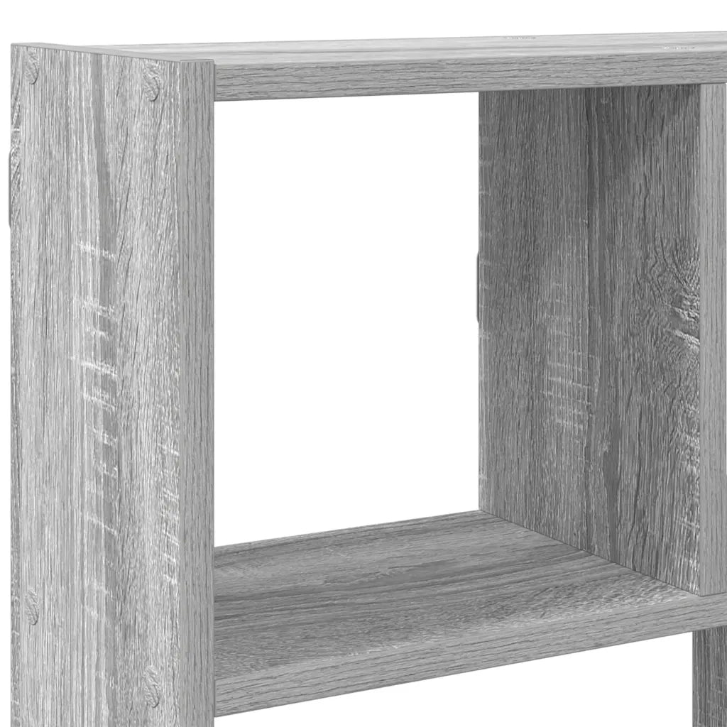 vidaXL Mensola a Cubo da Muro 12 Scomparti in Truciolato Sonoma Grigio