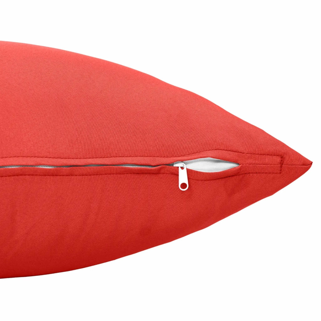 Federa 6 pcs HEERLEN Rosso 60 x 60 cm Poliestere 912706