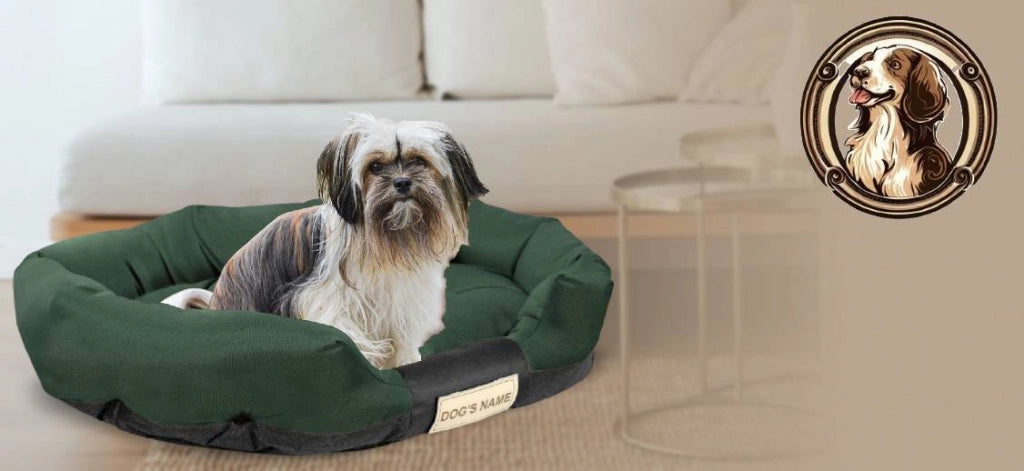 AIO FACTORY XL Letto per cani 115x95 cm Personalizzabile Impermeabile Verde