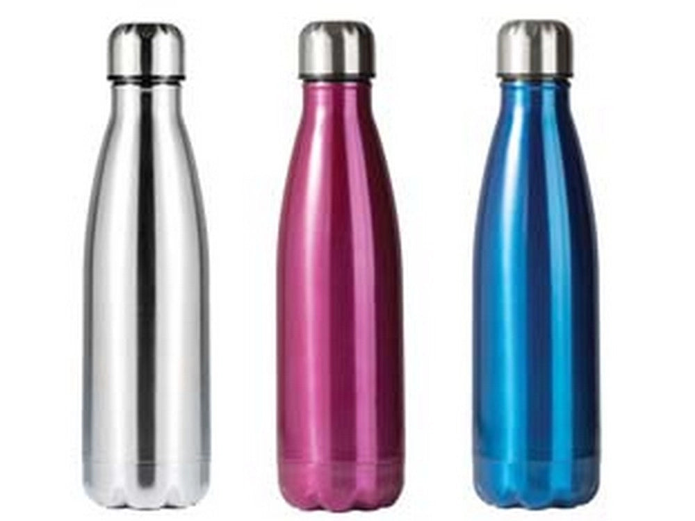 2pz bottiglia termica per bevande calde/fredde in acciaio inox cl.50  - fucsia cod:ferx.fer384032