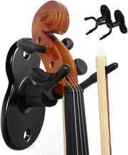 Supporto per violino con base metallica, hanger doppia testa, gomma antiscivolo, inclusa vite/espansione