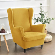 Stoelhoes a Spinta con Altezza Regolabile 2 pezzi | Colore Uniforme | Protezione per Divano | Giallo | Camera da Letto Sala da Pranzo Hotel