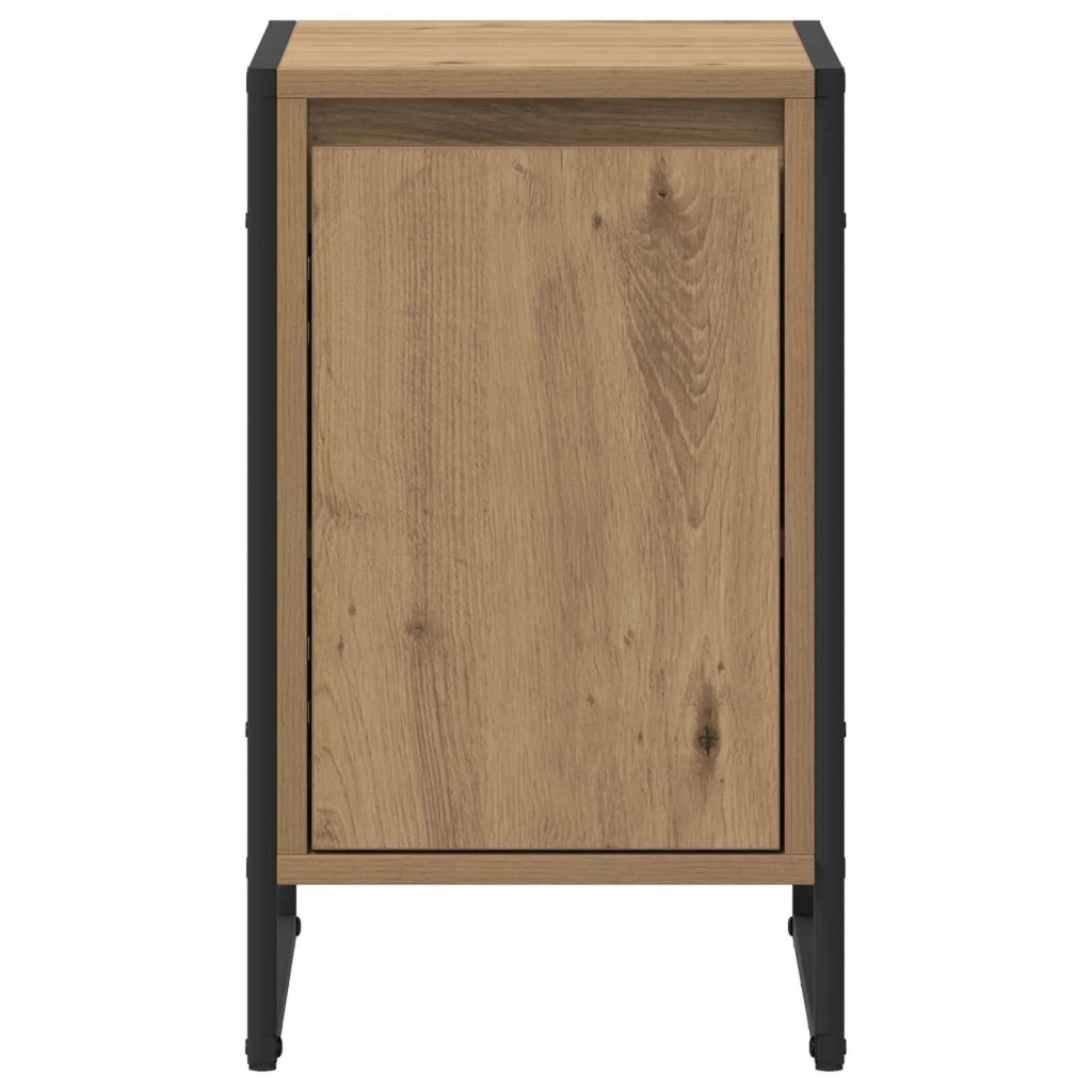 Comodino 2 pz-Set di 2 Tavolino da notte Rovere Artigianale 39,5 x 30 x 50 cm 569102