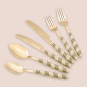 Nimolopa, set Posate set da 36, oro