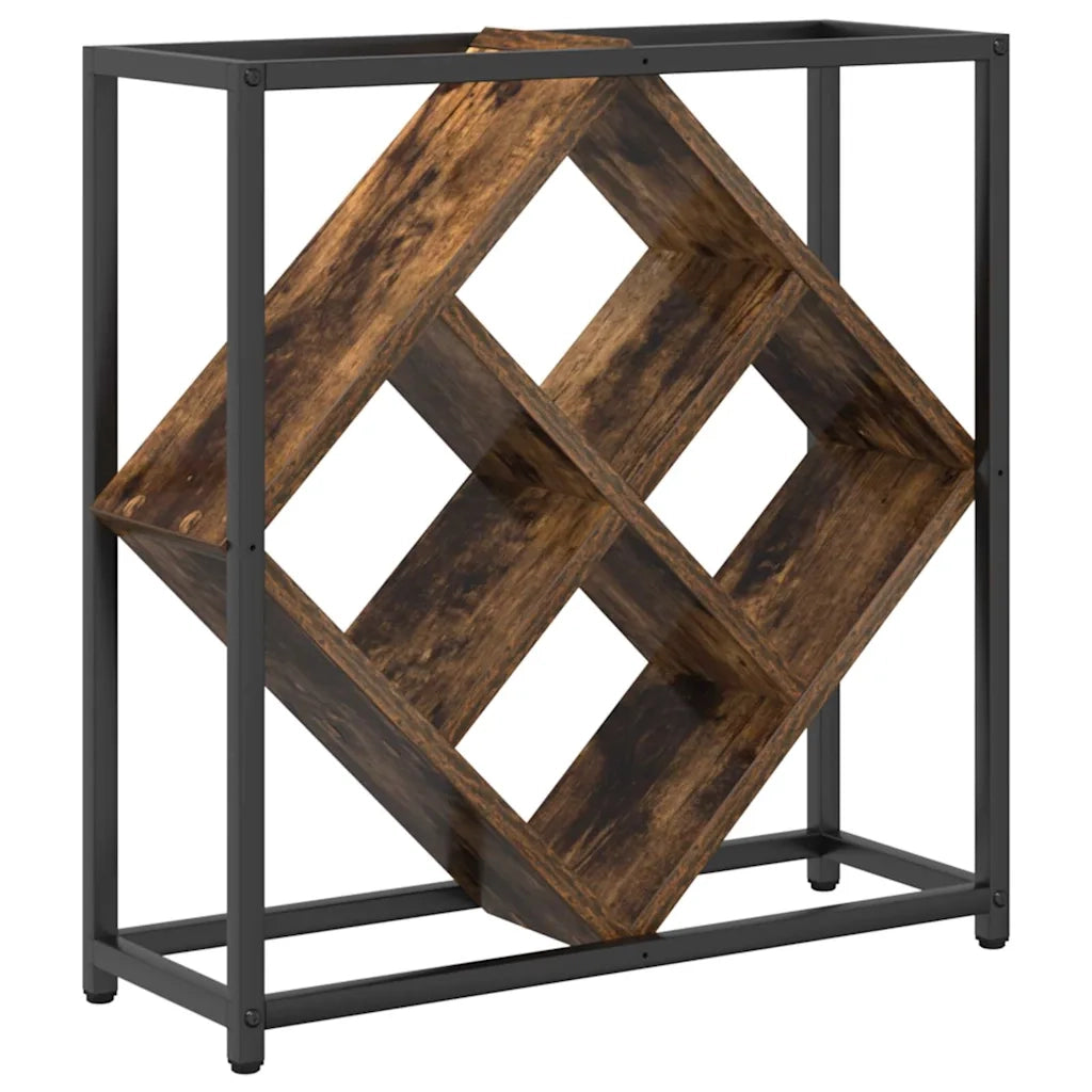 Portabottiglie Rovere fum¨¦ 51 x 18 x 52,5 cm Legno multistrato CFW6124305