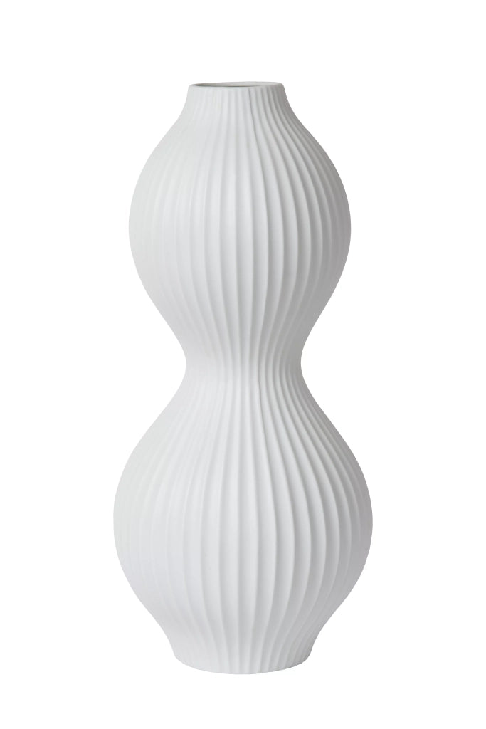 Lampada da tavolo in porcellana glamour bianca 40cm E14 Lucide