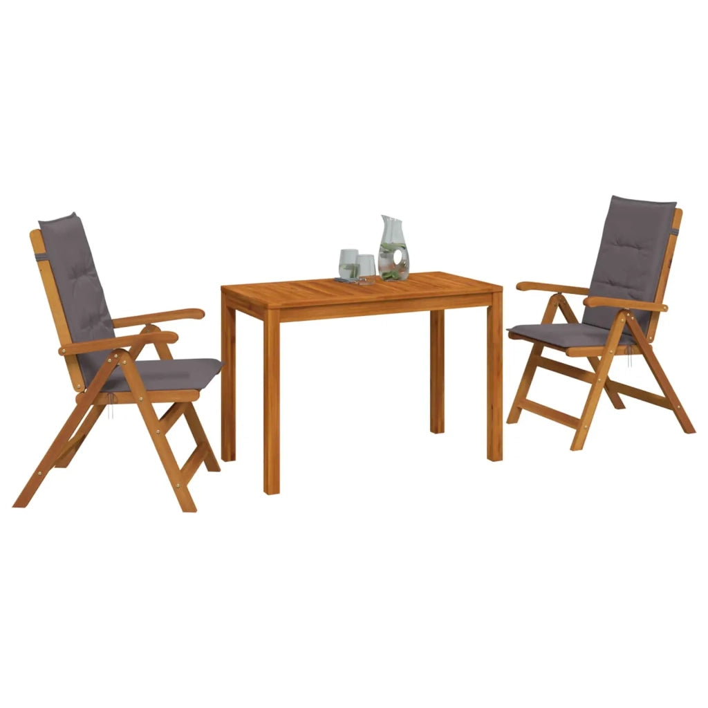 Set da pranzo da giardino 3 pezzi 3 pz Naturale 3434603