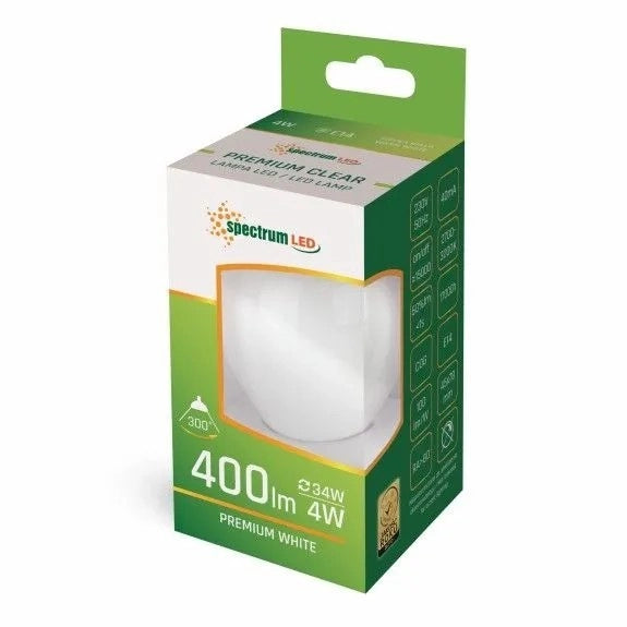Bulbo Led Pallina E-27 4w 230v Cog Ww Woj+14074