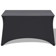 Fodere Elasticizzate per Tavolo 2 pezzi 183x76x74 cm Antracite 132040
