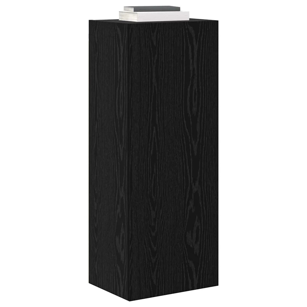 Mobile TV da parete-Mobile TV a Muro-Credenza TV Rovere Nero 40,5 x 30 x 102 cm