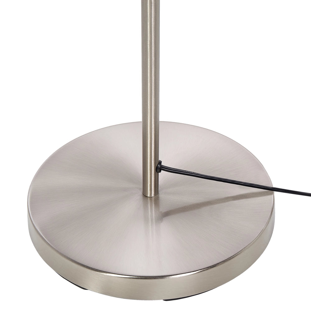 Lampada da terra in metallo con 3 luci metallo argento chiaro soggiorno camera da letto moderno contemporaneo