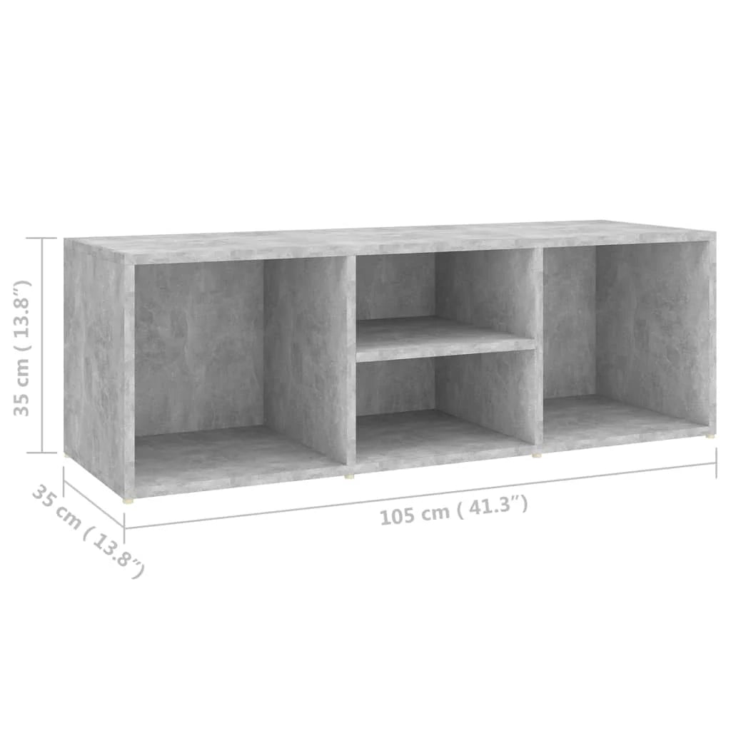 Panca portascarpe/stivali cassettiera scaffale mobiletto portaoggetti per ingresso 105 x 35 x 35 cm truciolato grigio 02_0022972