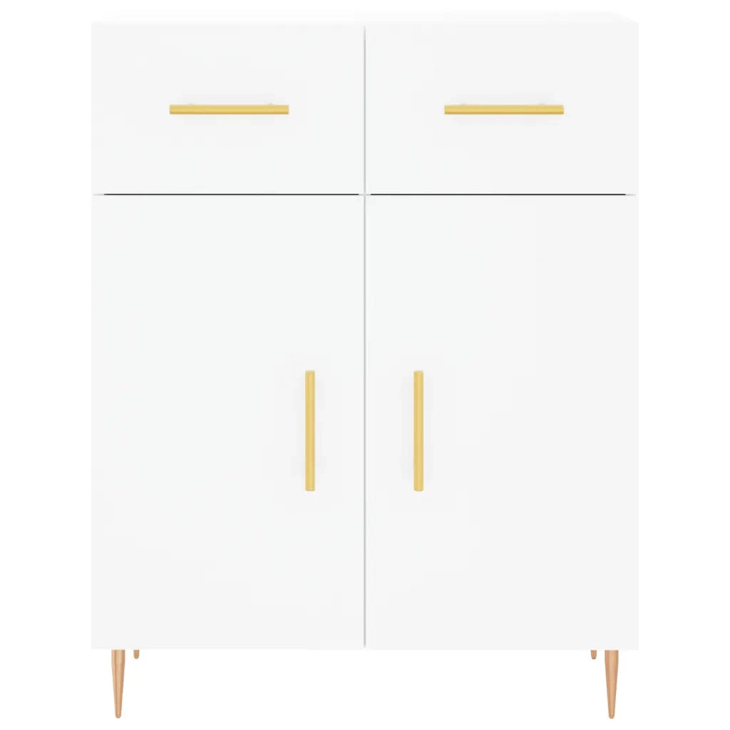 Credenza Bianca 69,5x34x180 cm in Legno Multistrato 3200505