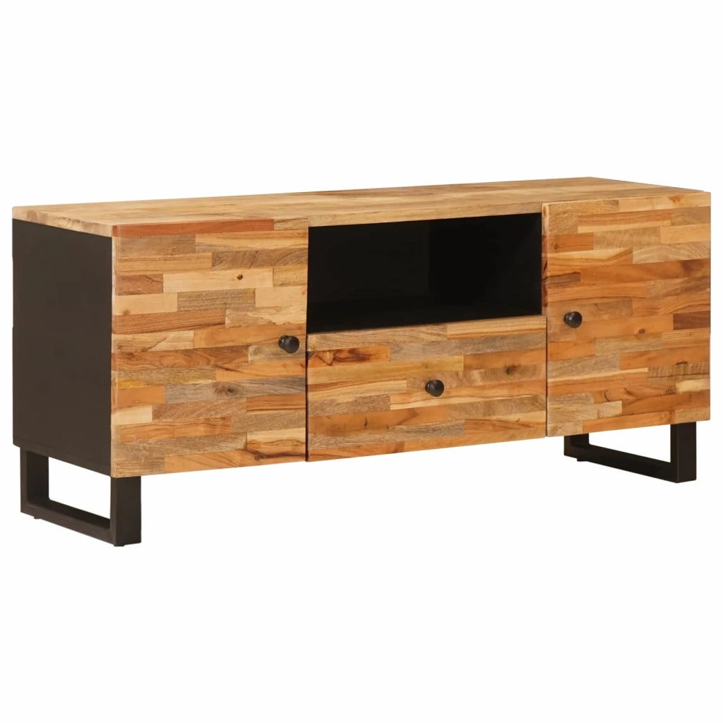 Mobile TV Marrone 105 x 33 x 46 cm Legno di mango massello 4018310