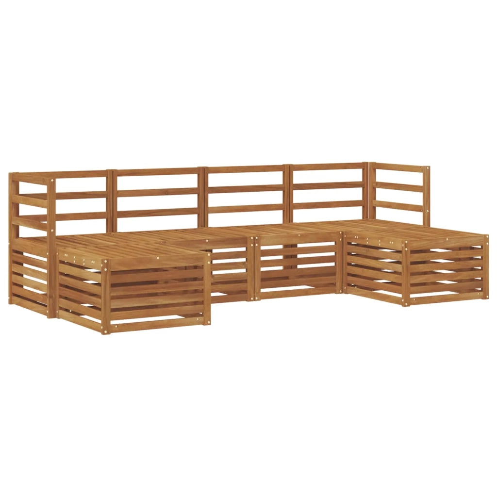 Set divani 6 pcs Naturale Legno di Acacia Massello 3375229