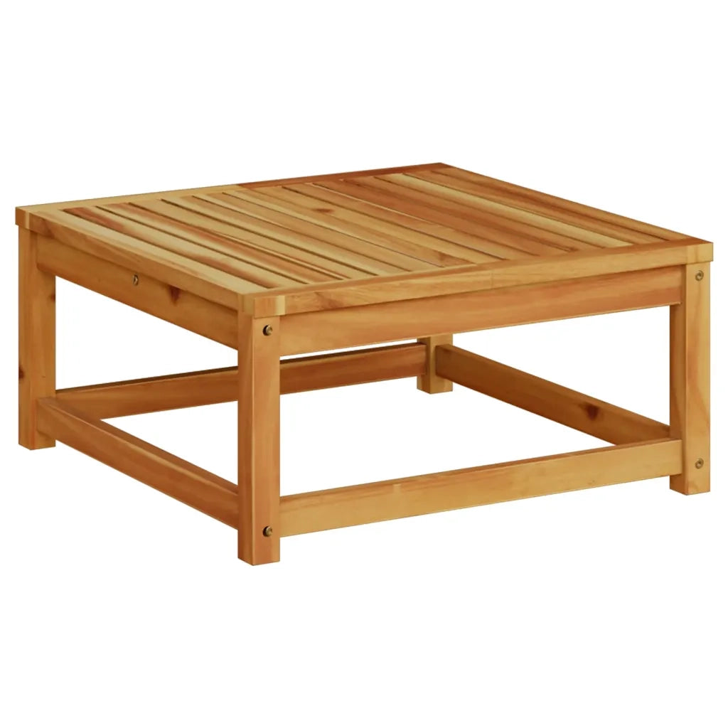 Tavolo da Giardino | Tavolino da esterno 63x63x30 cm in Legno Massello di Acacia